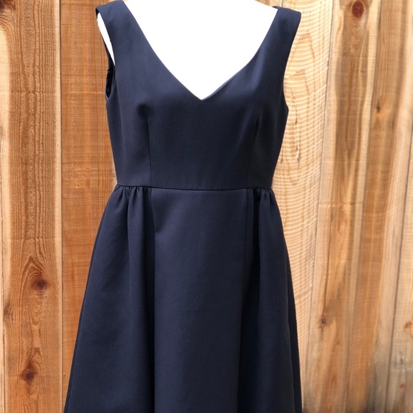 RED Valentino Fit & Flare Navy Dress with Pockets Women’s Size 6 - Picture 4 of 12